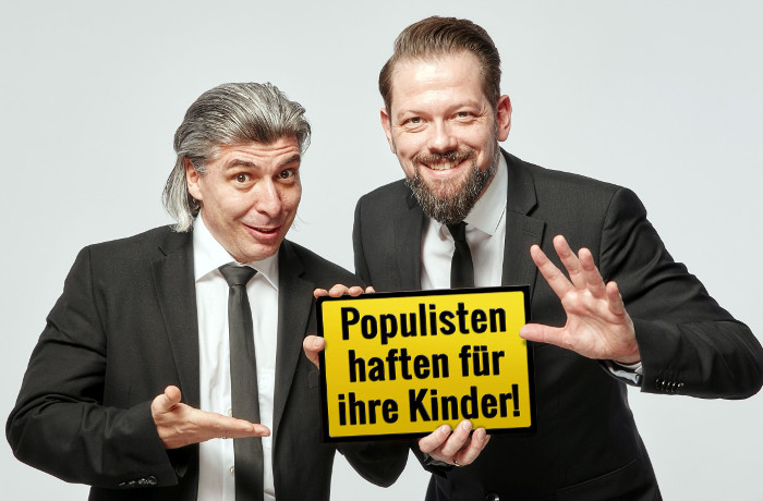 ONKeL fISCH mit "Populisten haften für ihre Kinder" in Waldshut-Tiengen