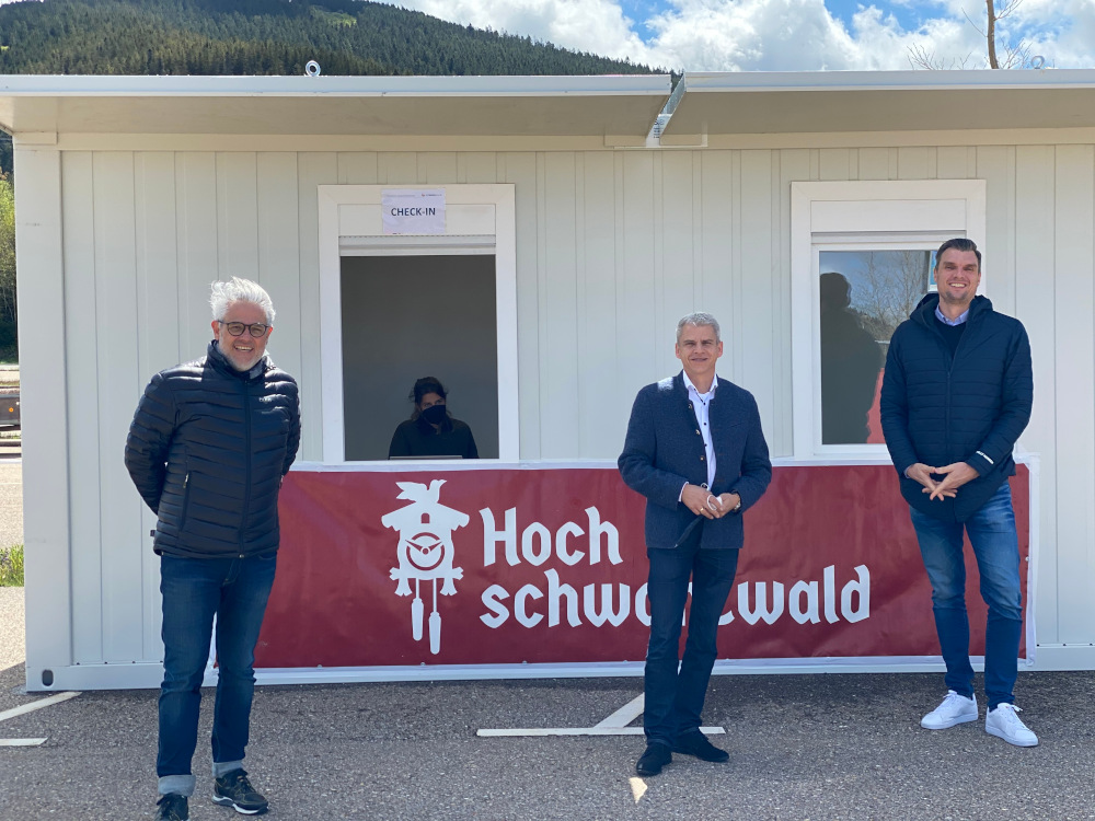 Neues Corona-Testzentrum in Titisee ist eröffnet