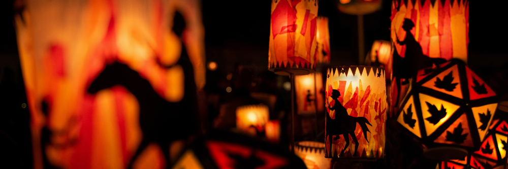 Sankt Martin fällt ins Wasser