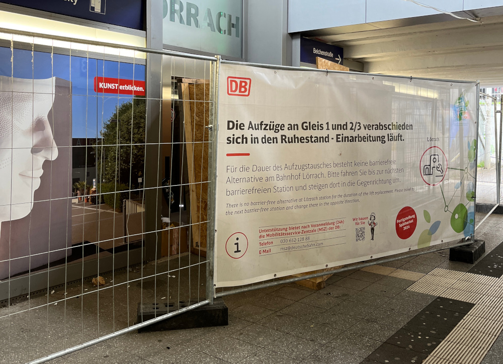 Keine Barrierefreiheit bis 2027 in Weil am Rhein