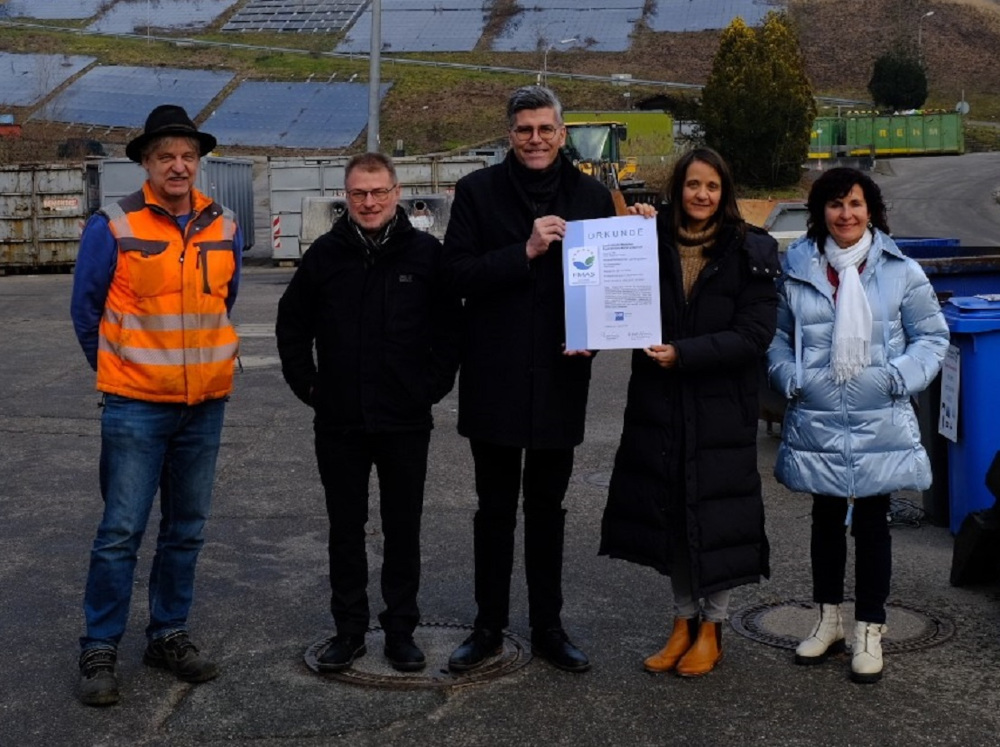 Deponie Lachengraben erhält erneut EU-Zertifikat für Umweltmanagement