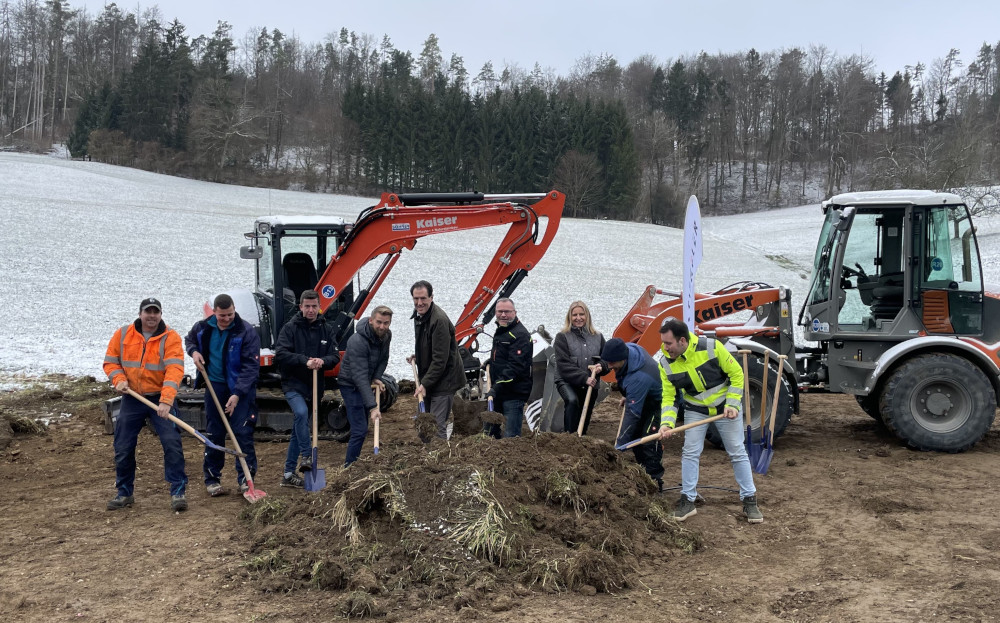 Spatenstich für den Glasfaserausbau in Eggingen