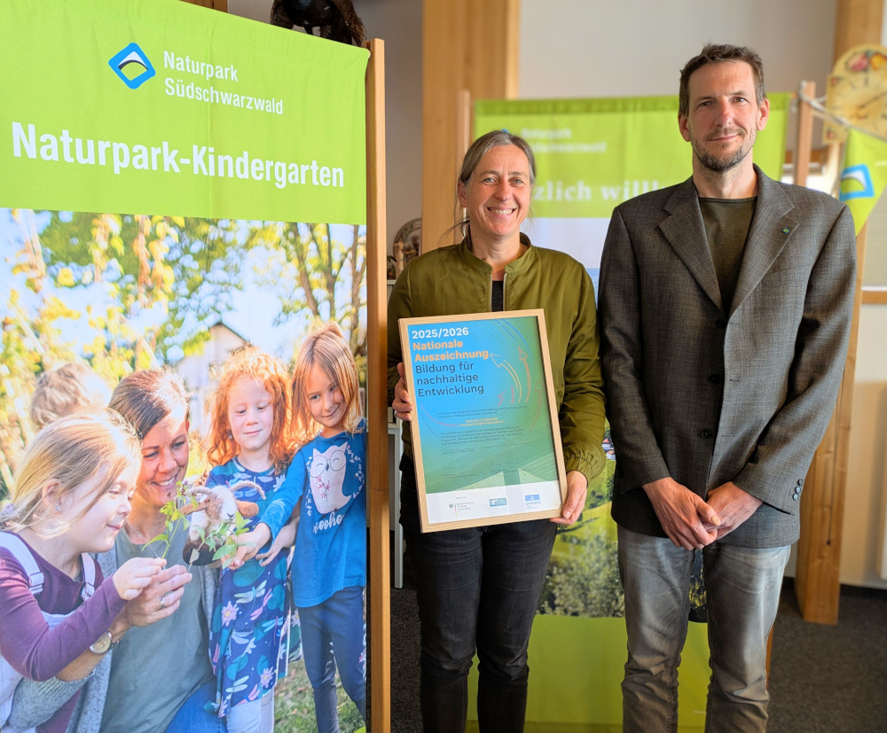 Nationale Auszeichnung für das Programm „Naturpark-Kindergarten“
