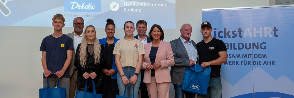 Debeka und Handwerkskammer Koblenz stärken Handwerksnachwuchs im Ahrtal