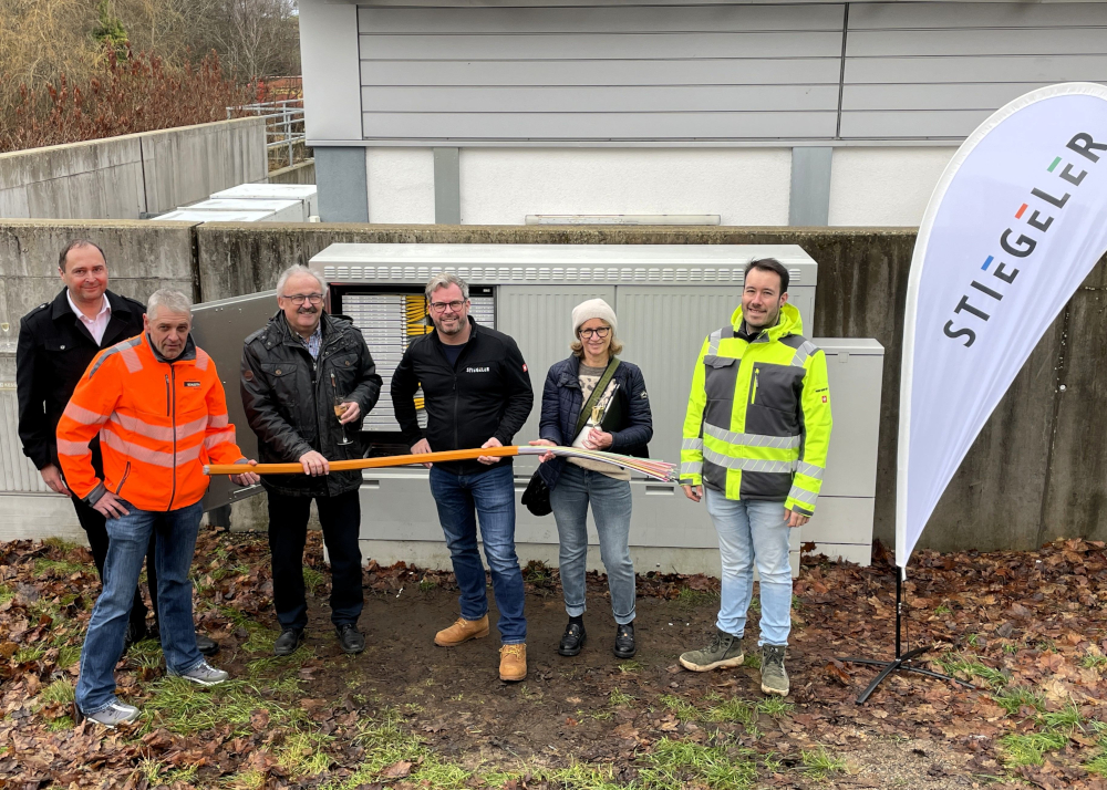 Das Glasfasernetz in Häusern geht in Betrieb