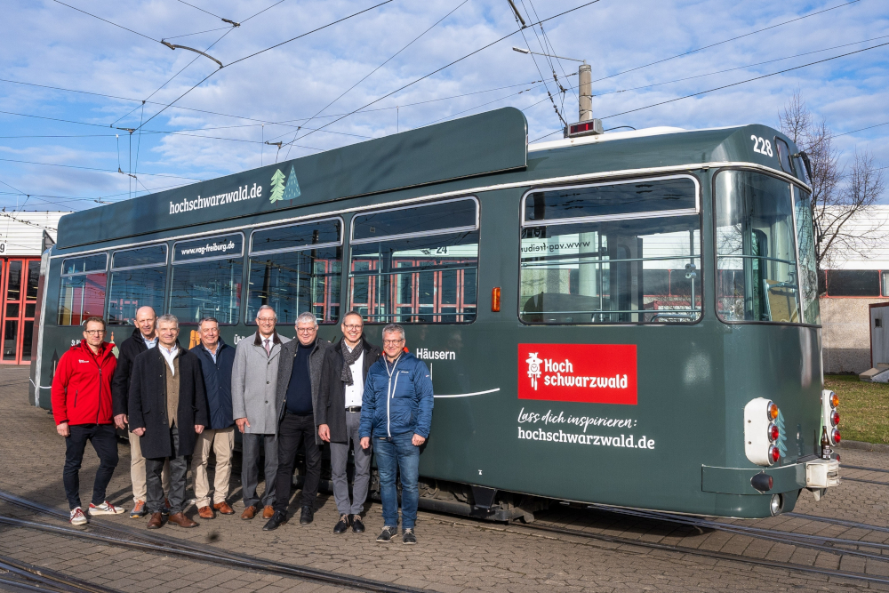 Ferienregion wirbt erstmals auf Freiburger Straßenbahn