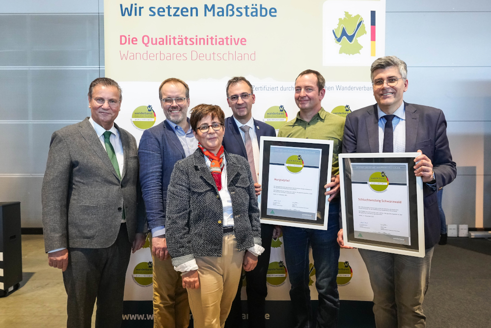 Schluchtensteig zum 6. Mal in Folge als Qualitätsweg zertifiziert