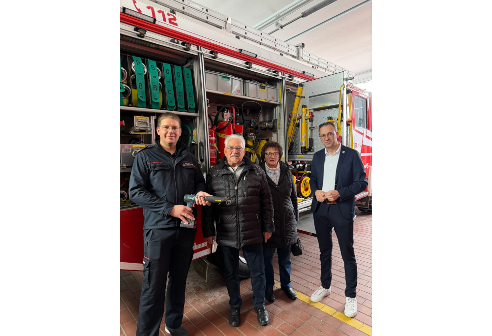 Spende unterstützt die Arbeit der Feuerwehr