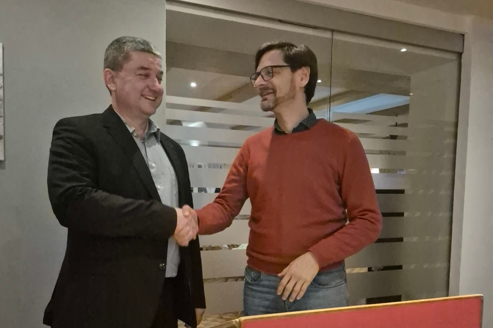 Heiko Weißenberger stellt sich bei JHV der SPD Lauchringen vor