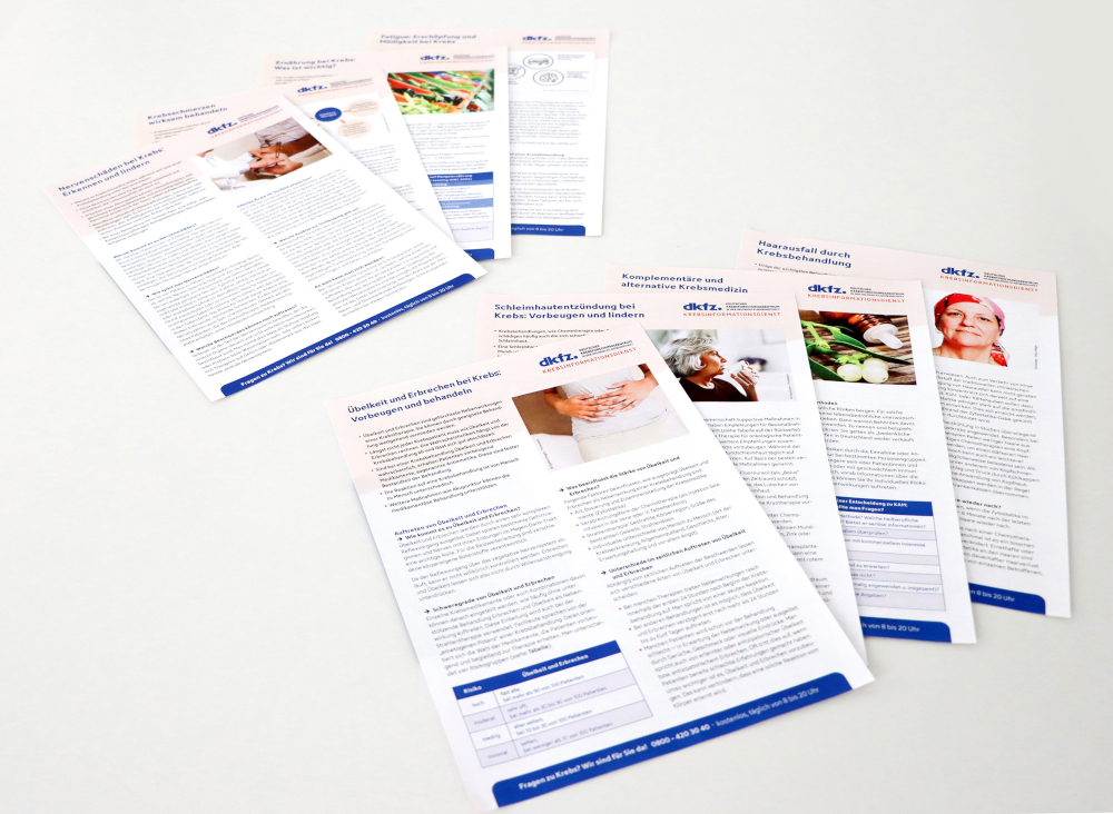 Informationsblätter rund um Krebs – gut verständlich und topaktuell