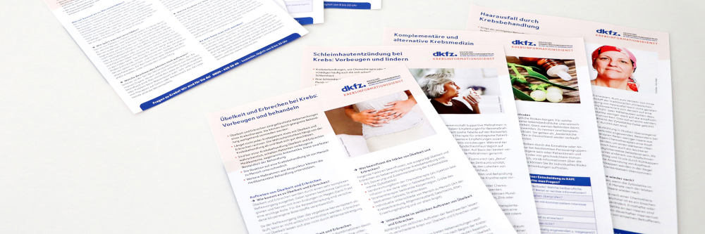 Informationsblätter rund um Krebs – gut verständlich und topaktuell