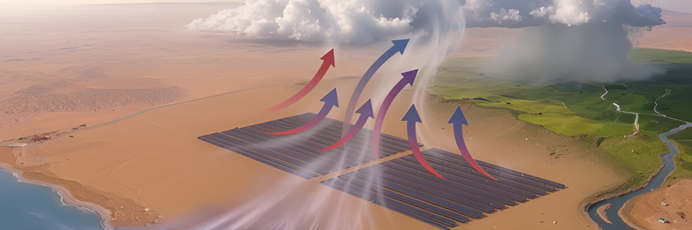 Solar-Parks und Kunst-Dünen sollen Regen in Wüsten auslösen