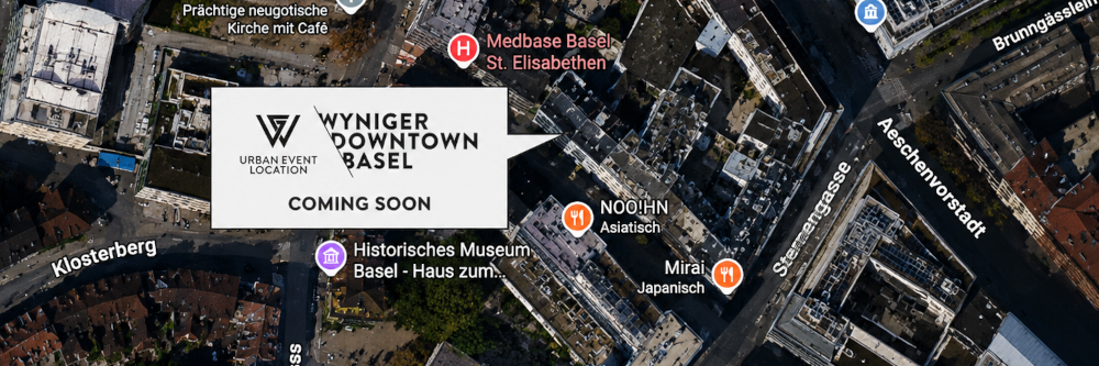 Neue Eventlocation in der Basler Innenstadt mit Mittagsangebot