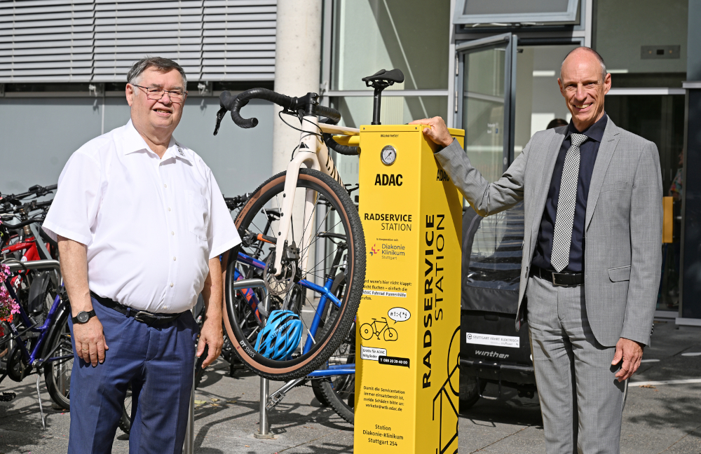 Neue ADAC Radservice-Station am Diakonie-Klinikum eröffnet
