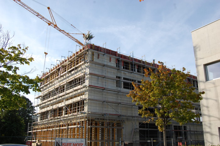 Vorfreude beim Richtfest