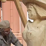 Arbeit an einem Kunstwerk