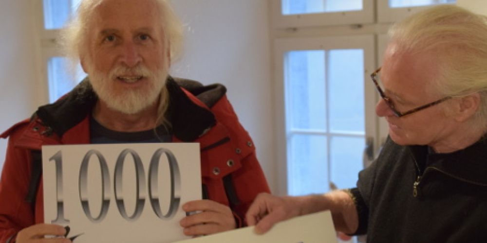 1000. Ausstellungsbesucher am Samstag!