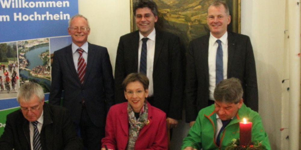 Landrat Dr. Martin Kistler bleibt Präsident der Hochrheinkommission