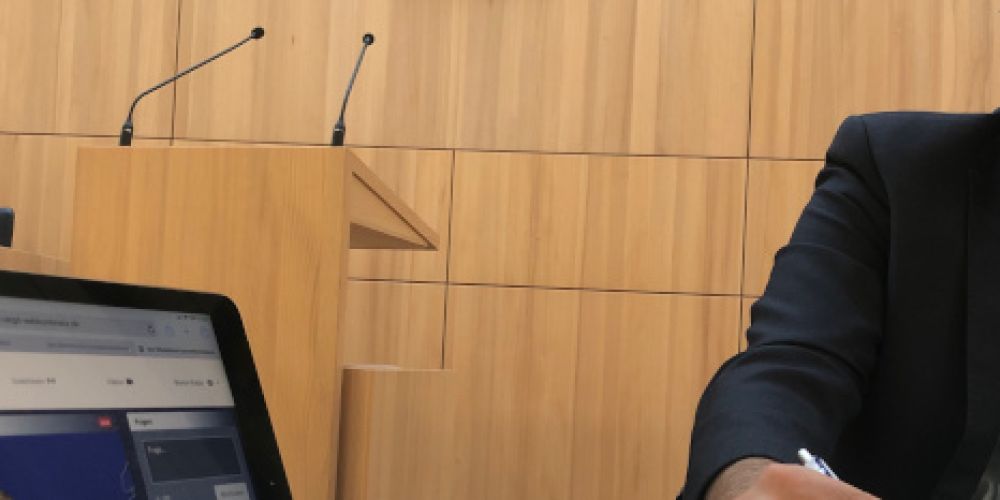 Web-Konferenz mit Bundeskanzlerin