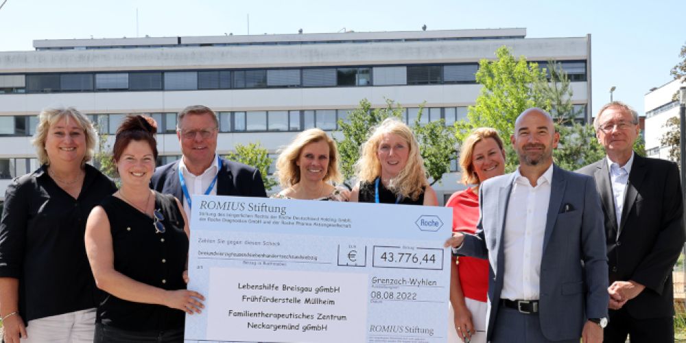 Roche-Mitarbeiter:innen spenden über 43.776 Euro