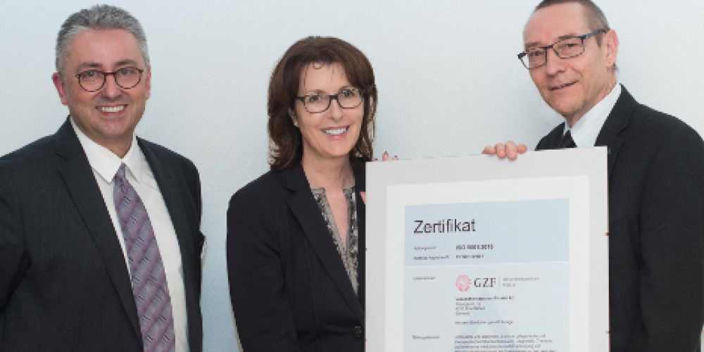 GZF mit erfolgreicher Gesamtzertifizierung nach ISO 9001:2015