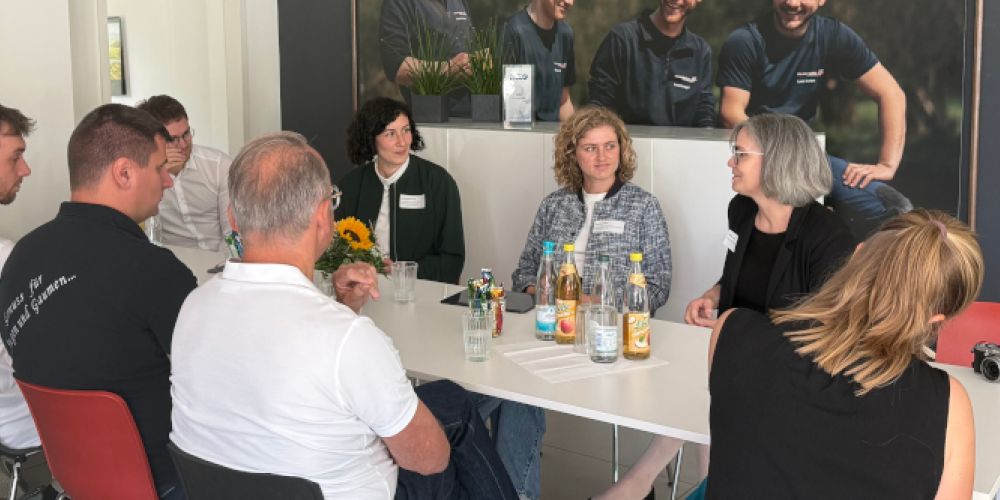 Sarah Hagmann im Austausch mit dem Lörracher Handwerk