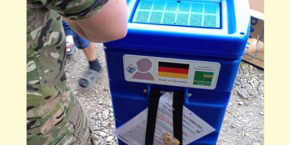 Wasserfilter PAUL hilft Menschen in ukrainischen Kriegsgebieten