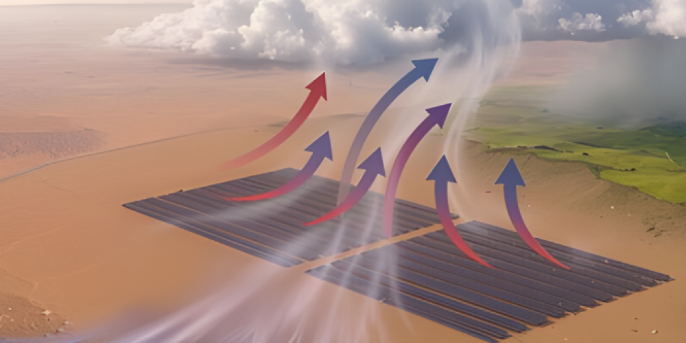 Solar-Parks und Kunst-Dünen sollen Regen in Wüsten auslösen