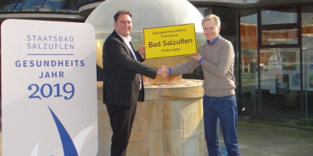 Erfolgreiche Rezertifizierung: Bad Salzuflen darf sich weiter „Allergikerfreundliche Kommune“ nennen