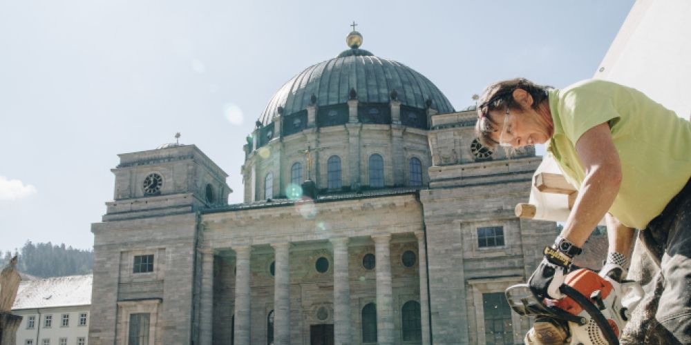 Das 29. Internationale Bildhauersymposium in St. Blasien verwandelt die Domstadt in ein offenes Atelier