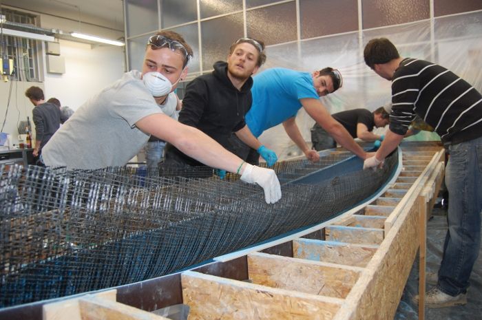 Studierende bringen Beton zum Schwimmen