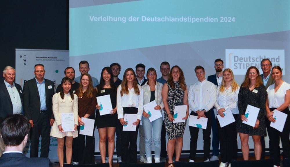 Studierende der HTWG erhalten Deutschlandstipendium