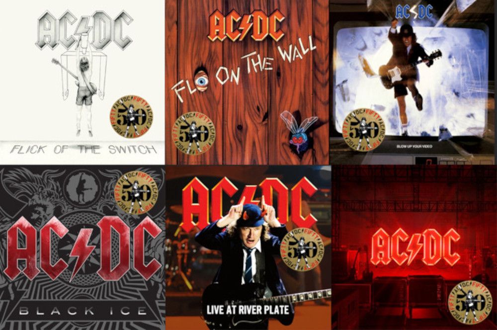 AC/DC 50 - Limited Edition Gold Colored Vinyl