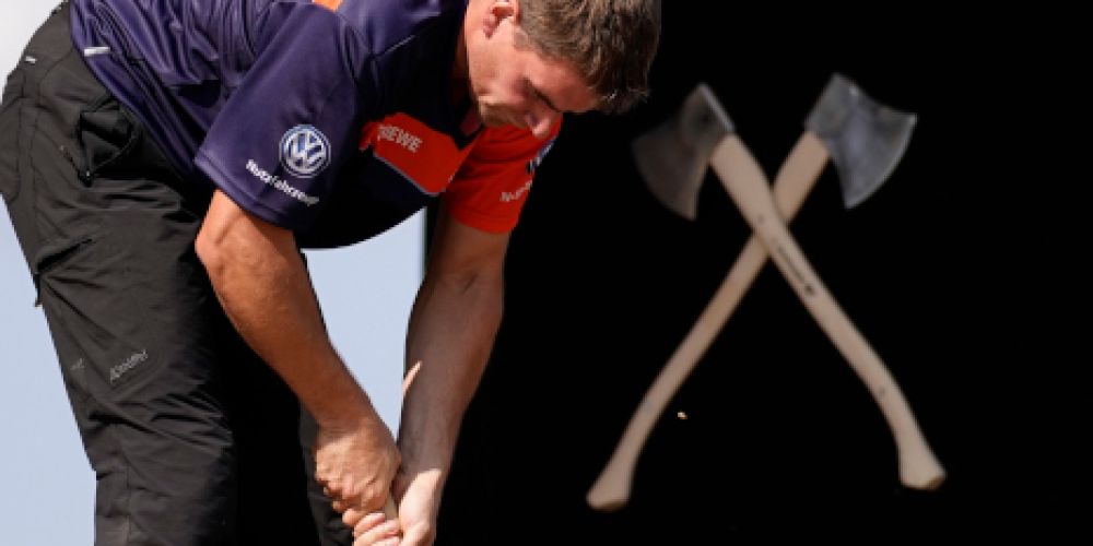 Deutsche Sportholzfäller-Elite um Andreas Striewe eröffnet Saison