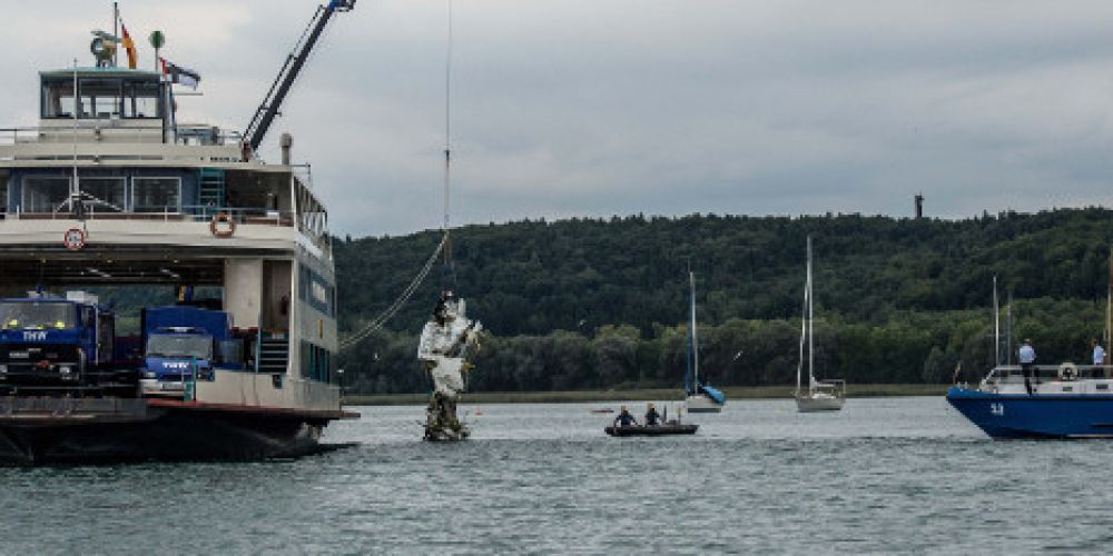 Bodensee - Bergung des abgestürzten Fugzeugs