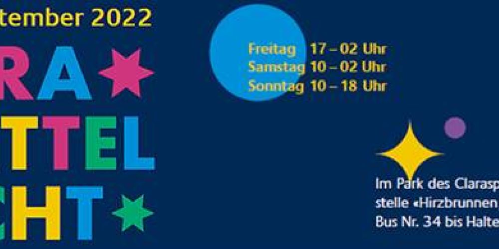 Communiqué: Claraspittel-Fescht vom 9.-11. September 2022