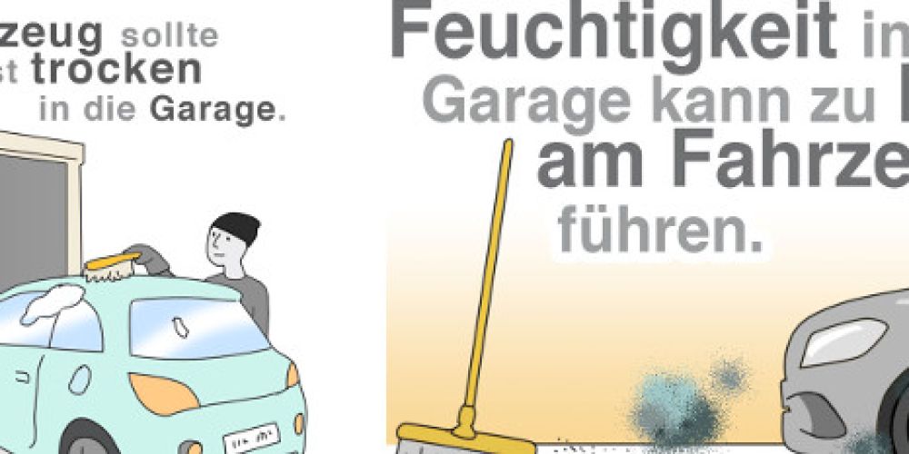Das Auto braucht ein trockenes Winterquartier