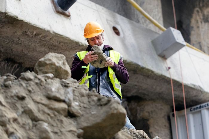 Erste Fossilienfunde auf Bahnhofsbaustelle