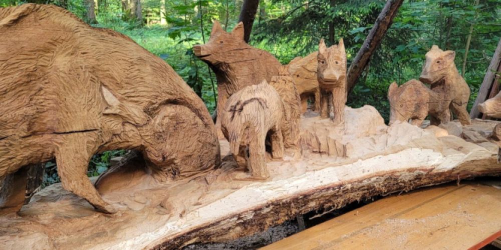 Kunst trifft Säge: Kettensägen Kunsttage in Wilchingen
