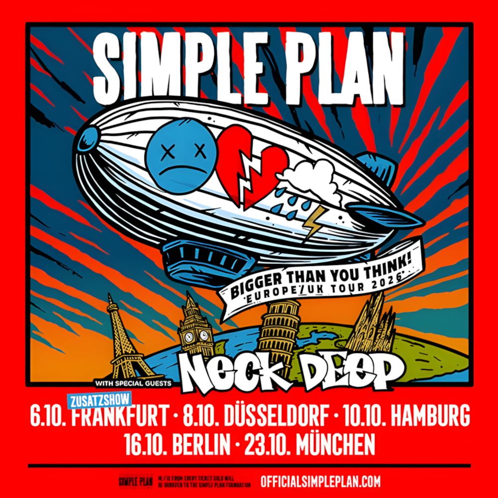 SIMPLE PLAN Im Oktober 2026 auf Deutschlandtournee