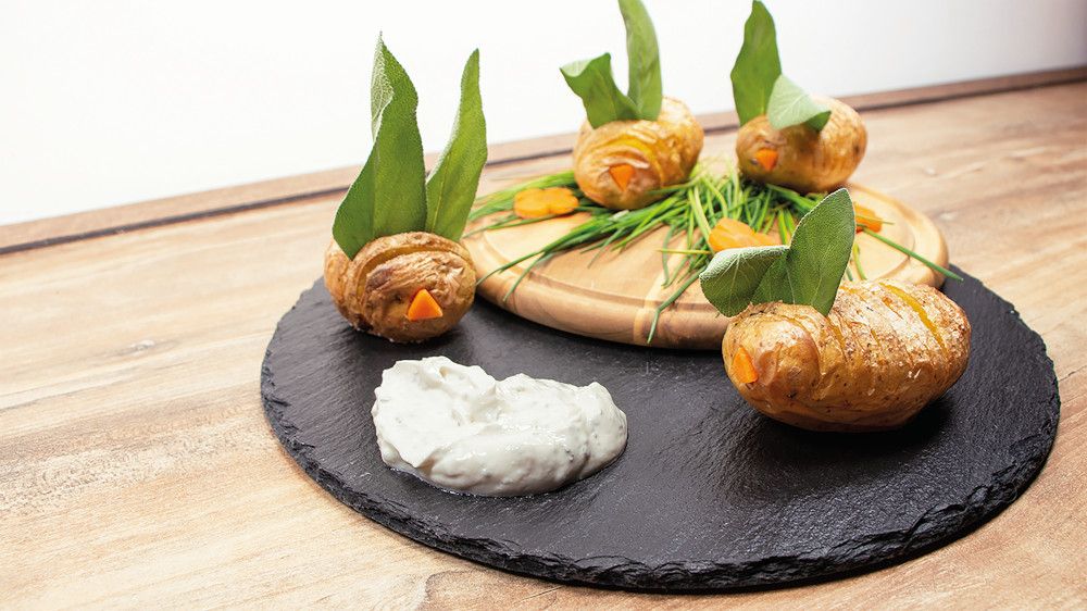 Putzige Kartoffel-Hasen zum Osterfest