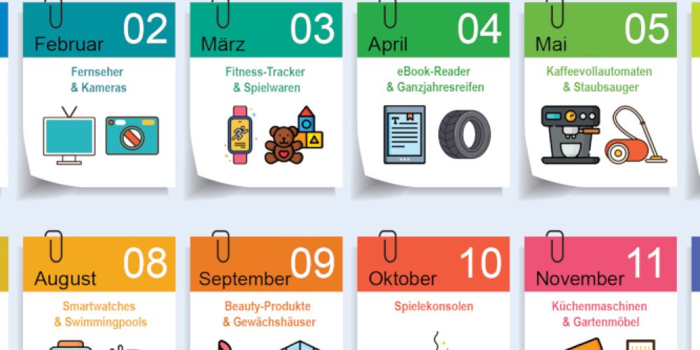 Das ganze Jahr über Schnäppchen finden