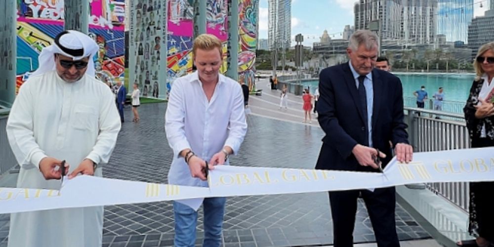 Leon Löwentraut: Präsentation des „Global Gate“ in Dubai