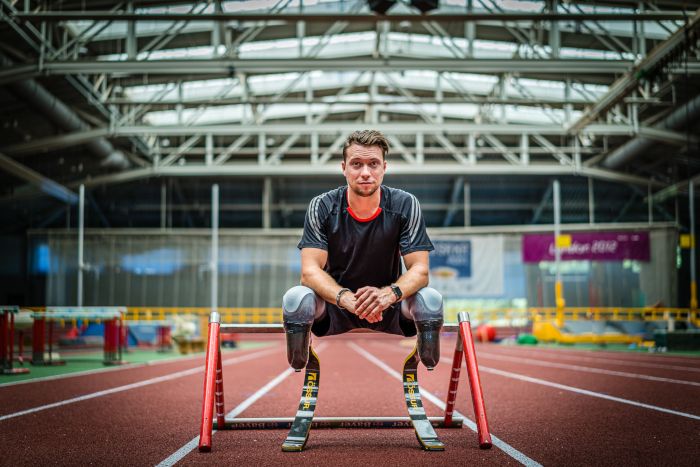 Weltmeister und Paralympics-Sieger David Behre engagiert sich für die Blutspende