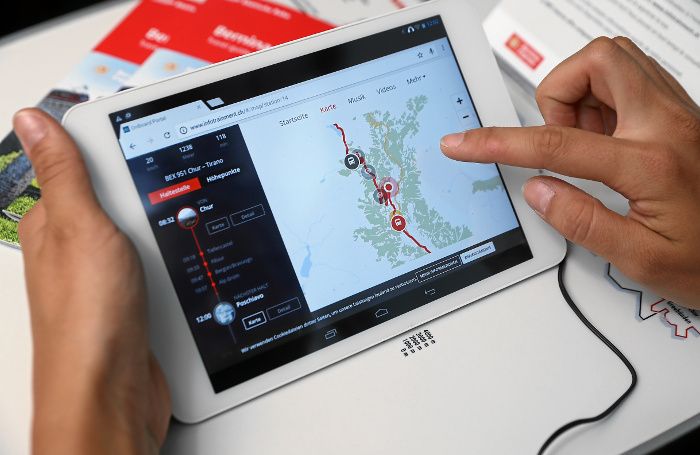 Digitaler Reisebegleiter im Bernina Express
