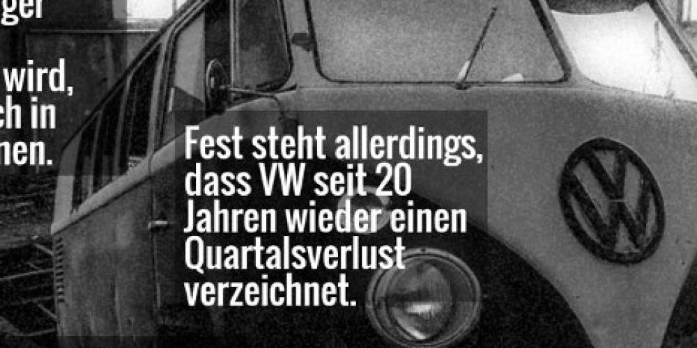 Die VW-Krise auf einen Blick: Zahlen, Fakten, Auswirkungen