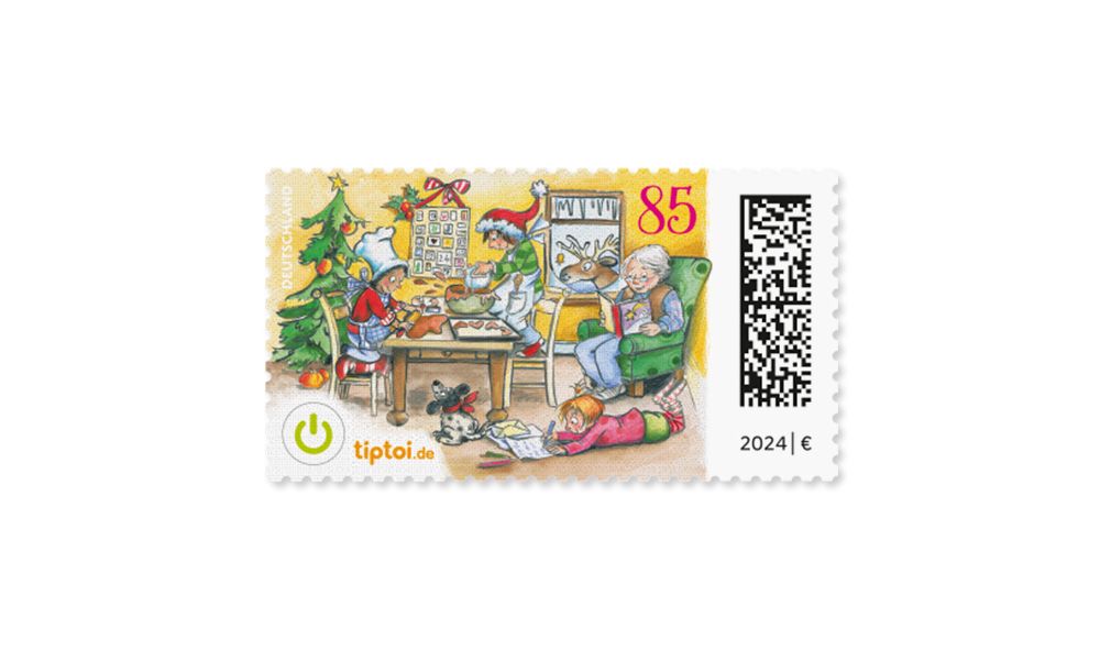 „Weihnachtsbäckerei“ ist Deutschlands schönste Briefmarke 2024