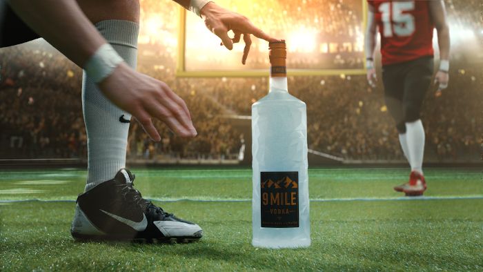 Super Bowl: READY TO WIN mit dem 9 MILE Vodka auf ProSieben