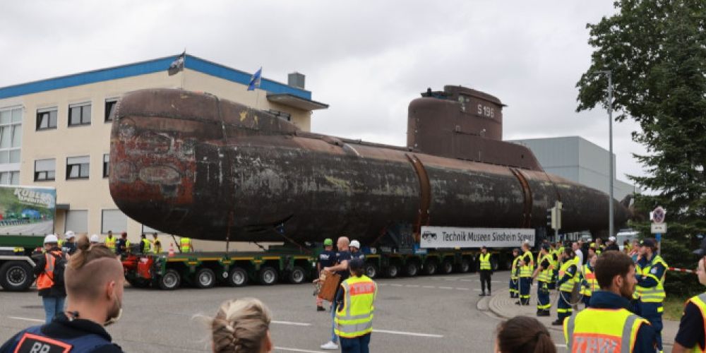 Technik Museen Sinsheim Speyer sind zufrieden mit dem erfolgreichen Transportstart des U-Bootes U17