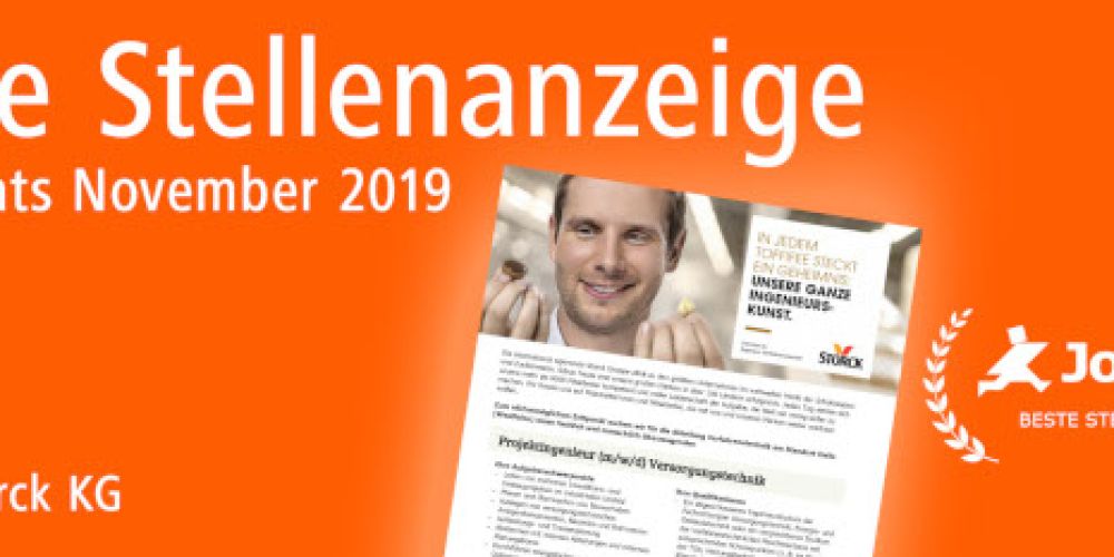 Personalwerbung für das Süßwarenunternehmen